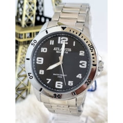 Relógio Atlantis Masculino Prata A8050