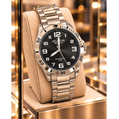 Relógio Atlantis Masculino Prata A8050 Relógio Atlantis Masculino Prata A8050