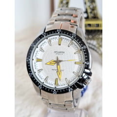 Relógio Atlantis Masculino Prata G3166PA Prata Relógio Atlantis Masculino Prata G3166PA Prata