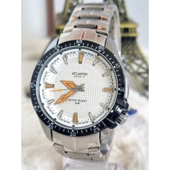 Relógio Atlantis Masculino Prata G3166PL