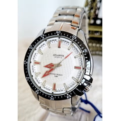 Relógio Atlantis Masculino Prata G3166PV