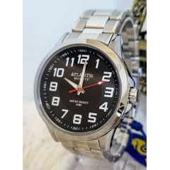 Relógio Atlantis Masculino Prata G3486