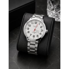 Relógio Atlantis Masculino Prata G3486BN