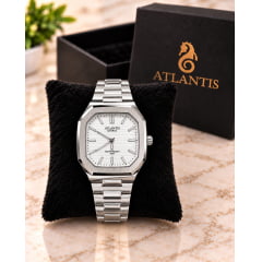 Relógio Atlantis Masculino Prata g8092 Relógio Atlantis Masculino Prata g8092