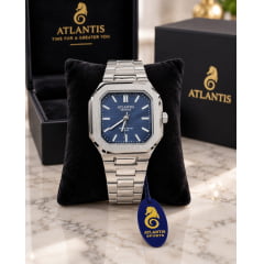 Relógio Atlantis Masculino Prata g8092 Relógio Atlantis Masculino Prata g8092