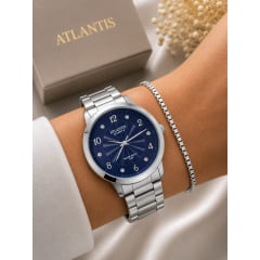 Relógio Atlantis Prata  Feminino G2005k3