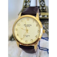 Relógio Atlantis Pulseira em couro A8043M
