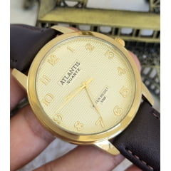 Relógio Atlantis Pulseira em couro A8043M