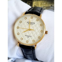 Relógio Atlantis Pulseira em couro W8040 Relógio Atlantis Pulseira em couro W8040