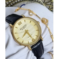 Relógio Atlantis Pulseira em couro W8043K3 Relógio Atlantis Pulseira em couro W8043K3