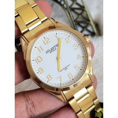 Relógio Atlantis Style Dourado G7001