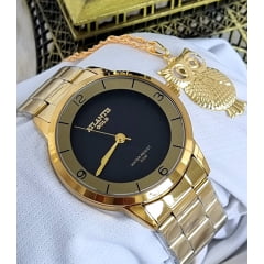 Relógio Banhado a Ouro Atlantis G3508K1