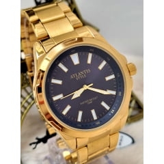Relógio Banhado a Ouro Atlantis G90075