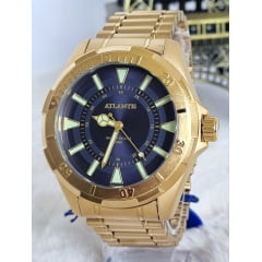Relógio Banhado a Ouro Atlantis Gold A3482DA