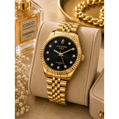 Relógio Banhado a Ouro Atlantis Gold A80225