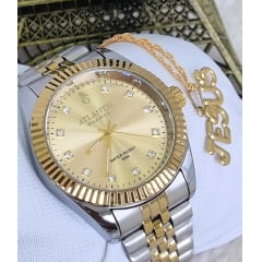 Relógio Banhado a Ouro Atlantis Gold A8022K3 Relógio Banhado a Ouro Atlantis Gold A8022K3