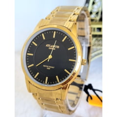 Relógio Banhado a Ouro Atlantis Gold A8055