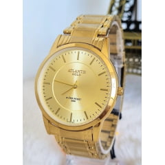 Relógio Banhado a Ouro Atlantis Gold A8055D
