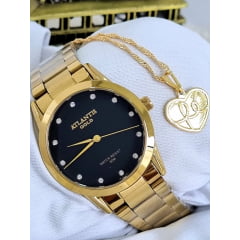 Relógio Banhado a Ouro Atlantis Gold B3477PK1