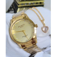Relógio Banhado a Ouro Atlantis Gold B3477PK2