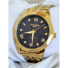 Relógio Banhado a Ouro Atlantis Gold B8029