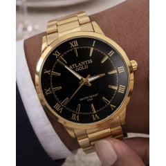 Relógio Banhado a Ouro Atlantis Gold G2003P Relógio Banhado a Ouro Atlantis Gold G2003P