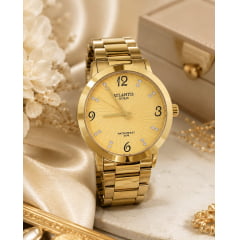 Relógio Banhado a Ouro Atlantis Gold G2005C2