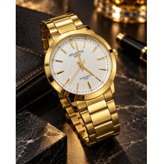 Relógio Banhado a Ouro Atlantis Gold G2005K1