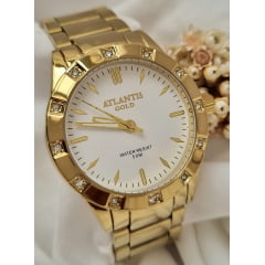 Relógio Banhado a Ouro Atlantis Gold G34512