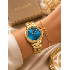 Relógio Banhado a Ouro Atlantis Gold G3508K4
