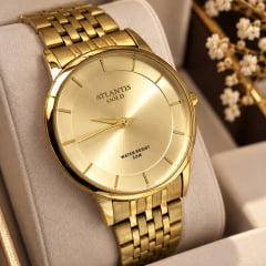 Relógio Banhado a Ouro Atlantis Gold G3523