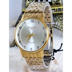 Relógio Banhado a Ouro Atlantis Gold G35233 Relógio Banhado a Ouro Atlantis Gold G35233