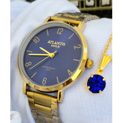 Relógio Banhado a Ouro Atlantis Gold G6222AK3 Relógio Banhado a Ouro Atlantis Gold G6222AK3