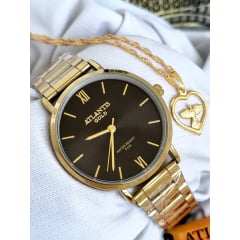 Relógio Banhado a Ouro Atlantis Gold G6222AK4