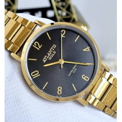 Relógio Banhado a Ouro Atlantis Gold G6222PP