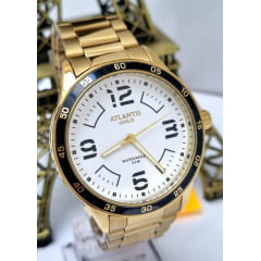 Relógio Banhado a Ouro Atlantis Gold G8007