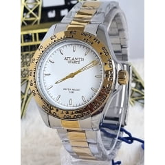 Relógio Banhado a Ouro Atlantis Gold G8089MB Misto