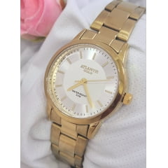 Relógio Banhado a Ouro Atlantis Gold W2002 P