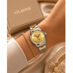 Relógio Banhado a Ouro Atlantis Gold W2002K3