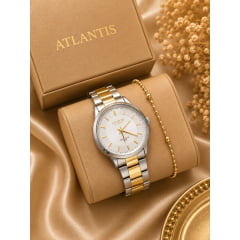 Relógio Banhado a Ouro Atlantis Gold W2002K4