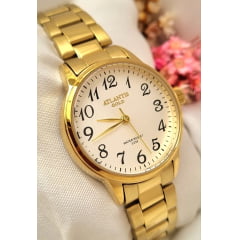 Relógio Banhado a Ouro Atlantis Gold W8002