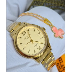 Relógio Banhado a Ouro Atlantis Gold W80021