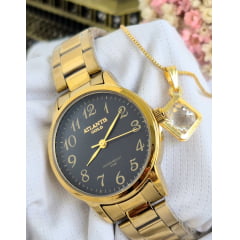 Relógio Banhado a Ouro Atlantis Gold W8002K1