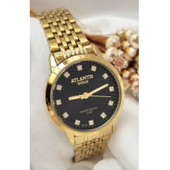 Relógio Banhado a Ouro Atlantis Gold W8003