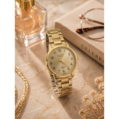 Relógio Banhado a Ouro Atlantis Style G3499D