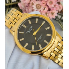 Relógio Banhado a Ouro Atlantis Style G7013P