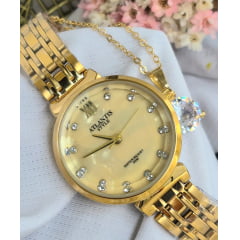 Relógio Banhado a Ouro Atlantis Style G7016D