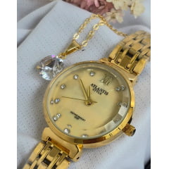 Relógio Banhado a Ouro Atlantis Style G7016D