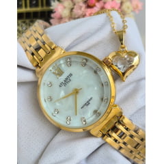 Relógio Banhado a Ouro Atlantis Style G7016P