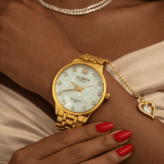 Relógio Banhado a Ouro Atlantis Style G7016P